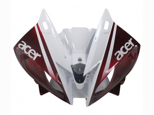 Carenados Moto Yamaha YZF 600 R6 2006-2007 - Blanco Rojo Granate Fiat Acer Yamalube