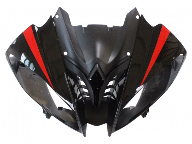 Carenados Moto Yamaha YZF 600 R6 2008-2016 - Plata Negro Rojo Tiburón 4