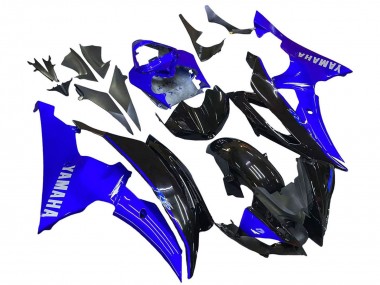 Carenados Moto Yamaha YZF 600 R6 2008-2016 - Azul Negro Brillante