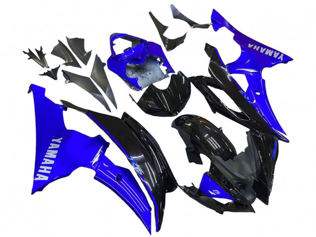 Carenados Moto Yamaha YZF 600 R6 2008-2016 - Azul Negro Brillante