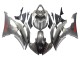 Carenados Moto Yamaha YZF 600 R6 2008-2016 - Gris Mate Rojo Calcomanías