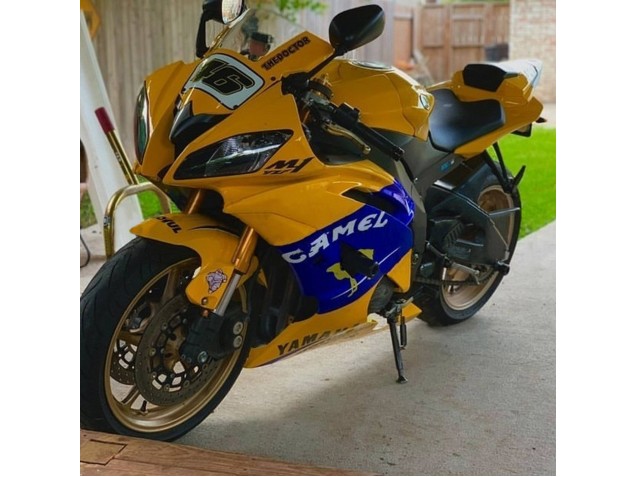 Carenados Moto Yamaha YZF 600 R6 2008-2016 - Amarillo Azul Camello Motul Michelin