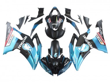 Carenados Moto Yamaha YZF 600 R6 2008-2016 - Azul Claro Negro Mate Petronas ENEOS