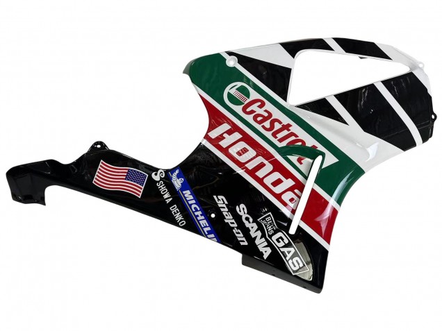Carenados Moto Honda VTR1000 2000-2006 - Blanco Rojo Verde Negro Brillante Castrol