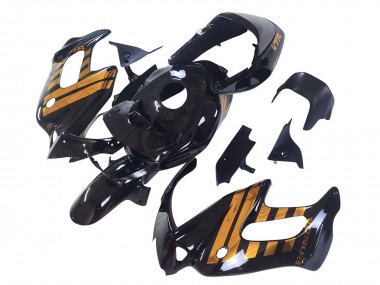 Carenados Moto Honda VTR1000F 1997-2005 - Negro Brillante Oro