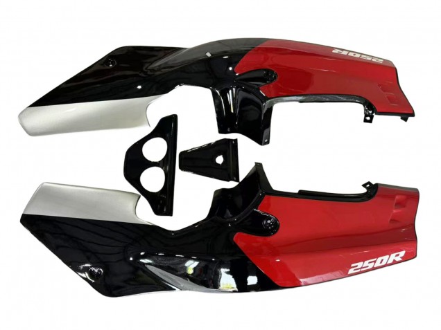 Carenados Moto Honda NSR250R 1988-1989 - Plata Rojo Negro Brillante