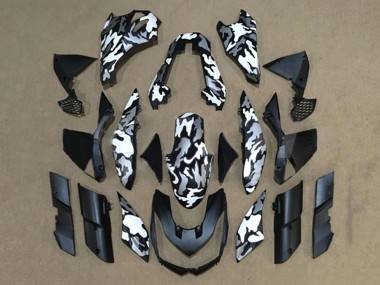 Carenados Moto Kawasaki Z1000 2010-2013 - Negro Blanco Camouflage