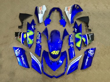 Carenados Moto Kawasaki Z1000 2010-2013 - Blanco Azul Amarillo Monstruo