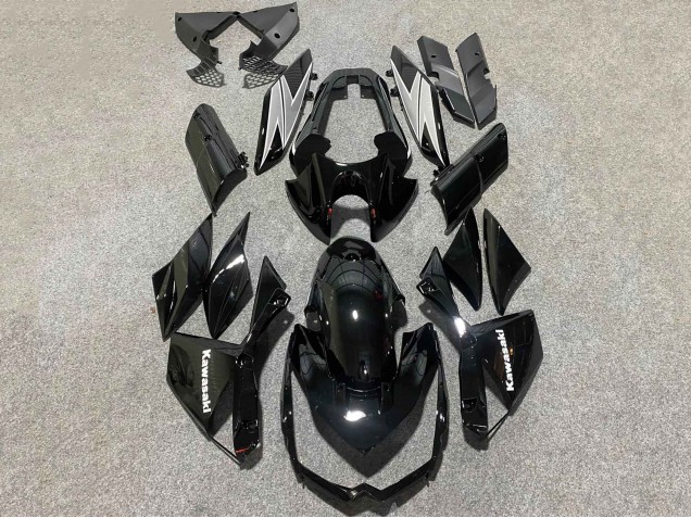 Carenados Moto Kawasaki Z1000 2010-2013 - Negro Brillante Blanco