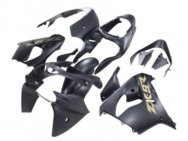 Carenados Moto Kawasaki ZX9R 2000-2001 - Negro Mate Oro