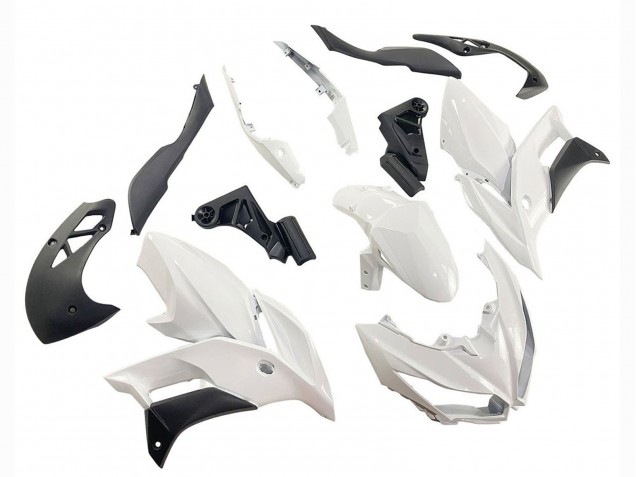 Carenados Moto Kawasaki Versys 650 2015-2021 - Blanco Negro Mate