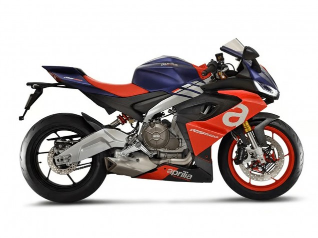 Carenados Moto Aprilia RS660 2020-2024 - Azul Mate Rojo Plata