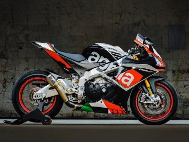 Carenados Moto Aprilia RSV4 1000 2016-2020 - Negro Mate Plata Rojo Verde