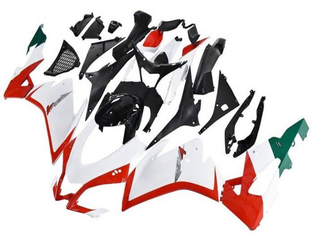 Carenados Moto Aprilia RSV4 1000 2016-2020 - Blanco Rojo Verde Negro