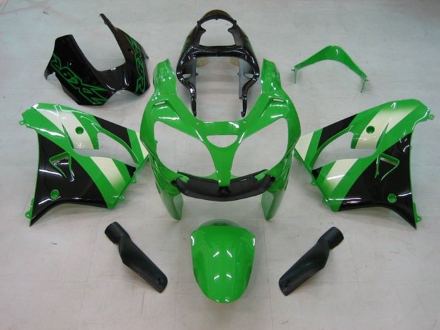 Carenado Moto Kawasaki ZX9R 2002-2003 - Verde Blanco Negro