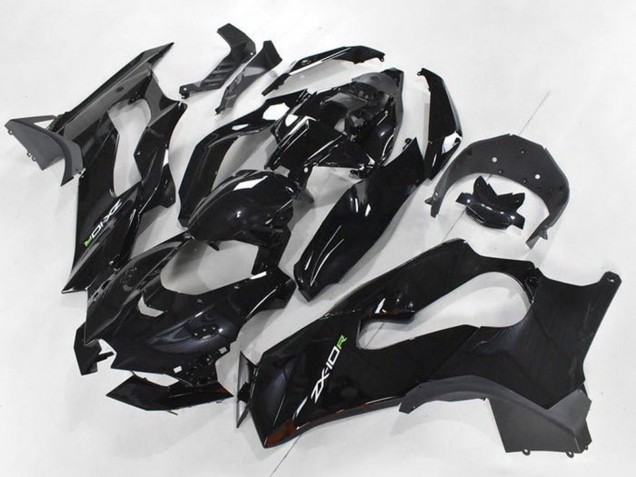 Carenados Moto Kawasaki ZX10R 2021-2025 - Negro Brillante Blanco Verde Calcomanía