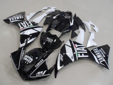 Carenados Moto Yamaha YZF R1 2012-2014 - Blanco Negro Fiat