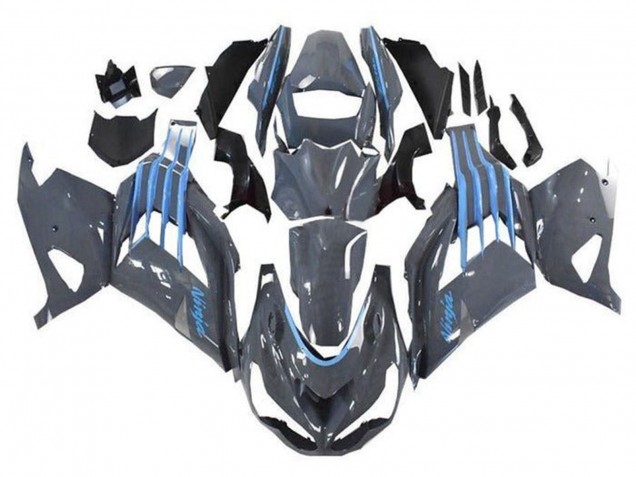 Carenados Moto Kawasaki ZX14R ZZR1400 2012-2024 - Nardo Gris Azul