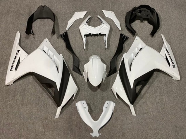 Carenados Moto Kawasaki EX300 2013-2024 - Blanco Perla Negro