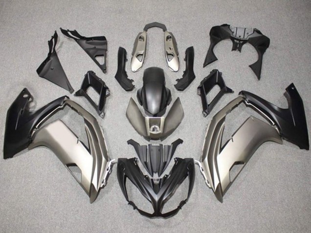Carenados Moto Kawasaki Ninja 650 EX650 2012-2016 - Plata Negro Mate