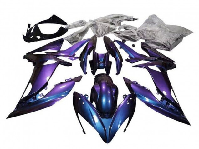 Carenados Moto Kawasaki Ninja 650 EX650 2017-2019 - Púrpura Azul Camaleón