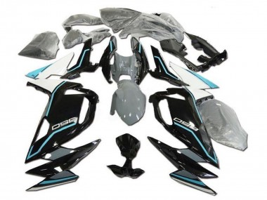 Carenados Moto Kawasaki Ninja 650 EX650 2020-2025 - Blanco Azul Negro Brillante