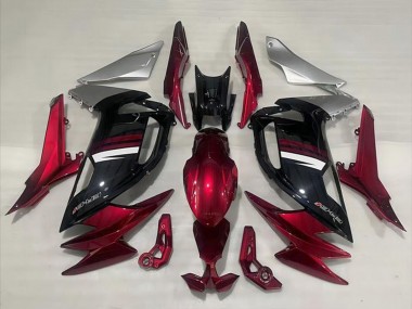 Carenados Moto Kawasaki Ninja 650 EX650 2020-2025 - Rojo Plata Blanco Negro