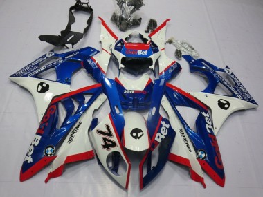 Carenados Moto BMW S1000RR 2009-2014 - Blanco Rojo Azul OroBet