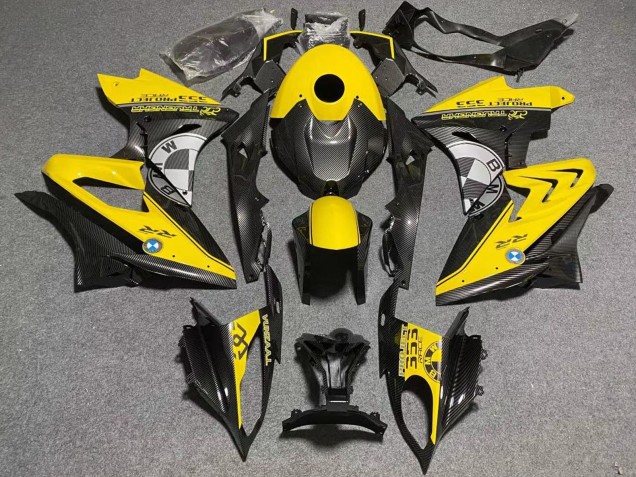 Carenados Moto BMW S1000RR 2009-2014 - Amarillo Falso FibraCarbono
