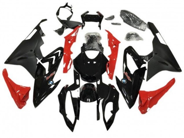 Carenados Moto BMW S1000RR 2015-2016 - Negro Brillante Negro Mate Rojo