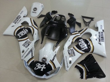 Carenados Moto Yamaha YZF R6 1998-2002 - Blanco Negro Motul Lucky Strike 34