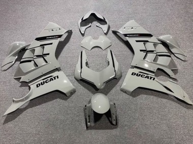 Carenados Moto Ducati Panigale V4 V4S 2020-2021 - Gris Negro Brillante