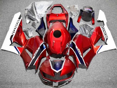 Carenados Moto Honda CBR600RR 2013-2023 - Blanco Rojo Azul