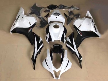 Carenado Moto Honda CBR600RR 2013-2023 - Blanco Negro Brillante