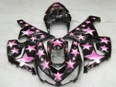 Carenados Moto Kawasaki ZX6R 2005-2006 - Negro Rosa Estrella