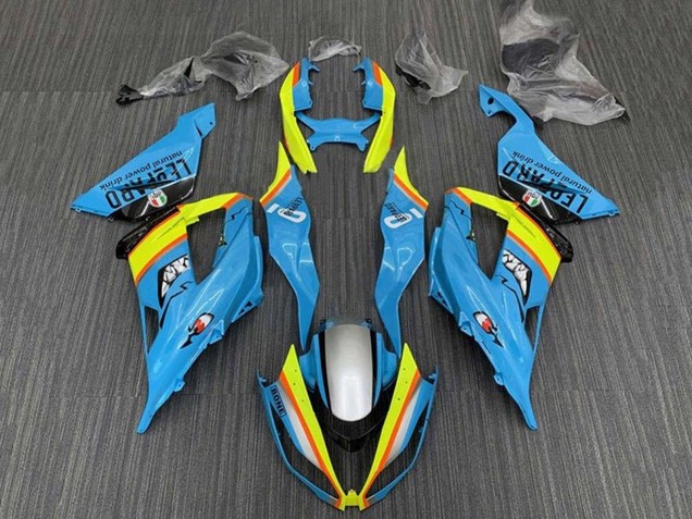 Carenados Moto Kawasaki ZX6R 2013-2018 - Azul Claro Amarillo Naranja Negro Plata