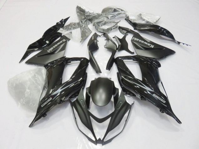 Carenados Moto Kawasaki ZX6R 2013-2018 - Negro Brillante Negro Mate