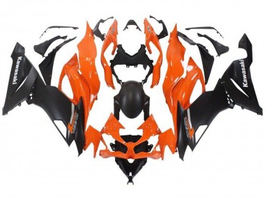 Carenado Moto Kawasaki ZX6R 2019-2022 - Naranja Negro Mate