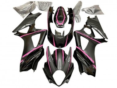 Carenados Moto Suzuki GSXR 1000 2005-2006 - Negro Brillante Negro Mate Rosa