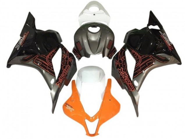 Carenados Moto Suzuki GSXR 1000 2005-2006 - Naranja Plata Negro Blanco