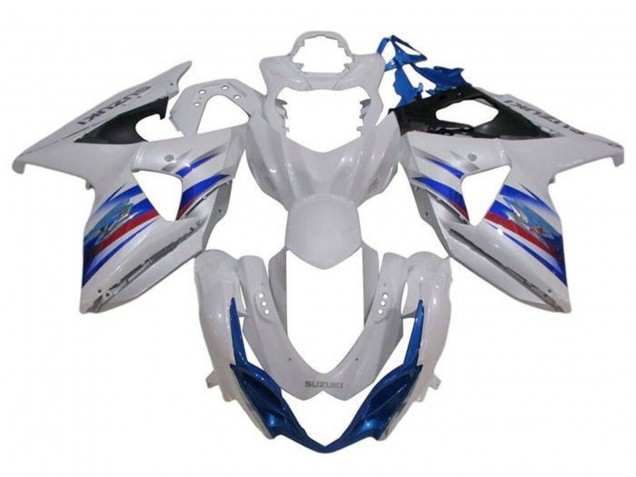 Carenado Moto Suzuki GSXR 1000 2009-2016 - Blanco Azul Rojo Negro