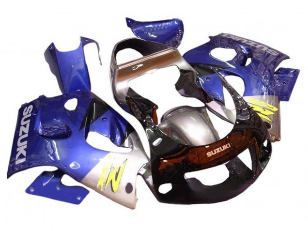 Carenados Moto Suzuki GSXR 600 / GSXR 750 1996-2000 - Azul Plata Negro