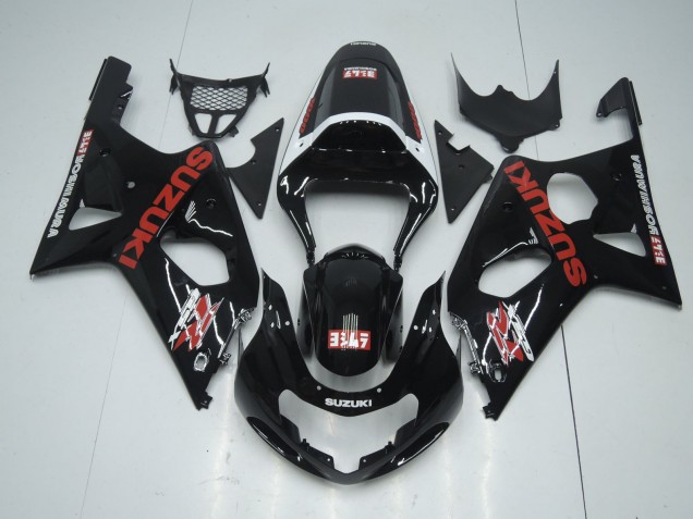 Carenados Moto Suzuki GSXR 600 / GSXR 750 2001-2003 - Negro Brillante Rojo Blanco Yoshimura