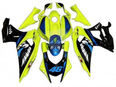 Carenados Moto Yamaha YZF R7 2021-2024 - Amarillo Negro Tiburón