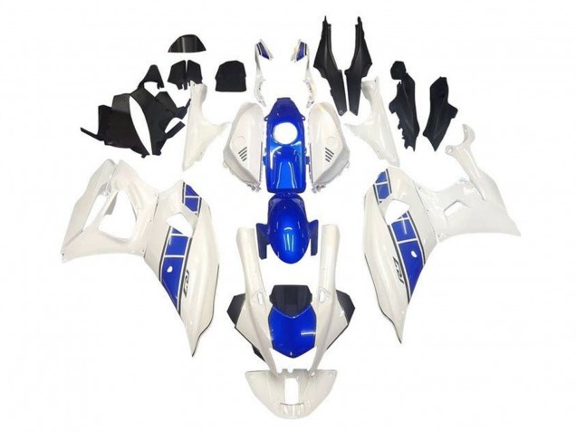 Carenados Moto Yamaha YZF R7 2021-2024 - Blanco Azul Raya