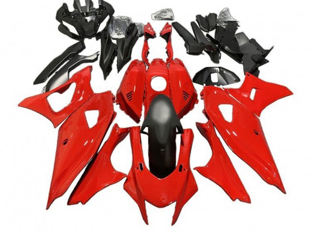 Carenados Moto Yamaha YZF R7 2021-2024 - Rojo Negro Mate
