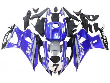 Carenados Moto Yamaha YZF R7 2021-2024 - Azul Gris Blanco GYTR