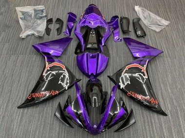 Carenados Moto Yamaha YZF 1000 R1 2009-2011 - Púrpura Negro Rojo Joker