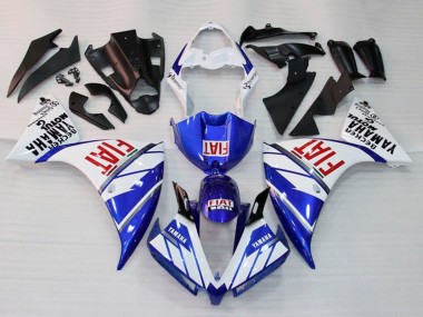 Carenado Moto Yamaha YZF 1000 R1 2012-2014 - Blanco Azul Rojo Fiat