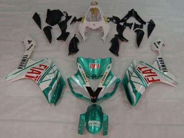 Carenados Moto Yamaha YZF 1000 R1 2007-2008 - Blanco Verde Rojo Fiat